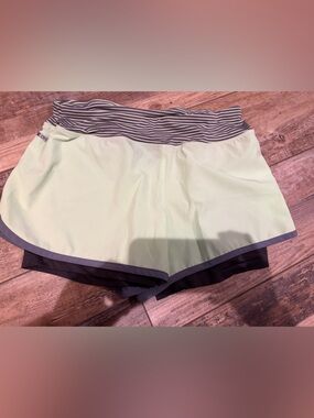 RBX Mint Green Athletic Skort with Striped Waistband